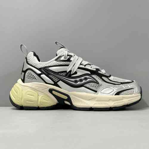 LG版本 银黑色S79053-1 索康尼Saucony 2K CAVALRY 复古舒适防滑耐磨 低帮休闲跑步鞋 男女同款 银黑色