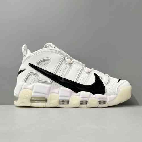 PP版本 白黑DQ5014-100  Nike Air More Uptempo 大air 皮蓬 牛皮  减震防滑耐磨包裹性支撑 中帮 复古篮球鞋 男女同款