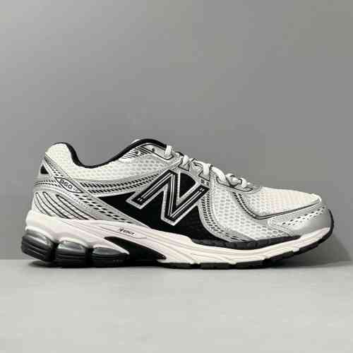 V版顶级 黑银L860XD   NB860 New Balance 860 防滑耐磨低帮跑步鞋 男女同款 D宽