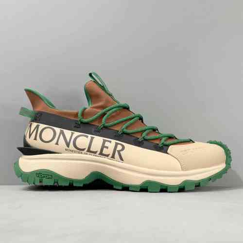 DH版本 绿棕M3457P38 Moncler盟可睐 Trailgrip Lite 2 皮革 舒适百搭 低帮 生活休闲鞋男款 多色
