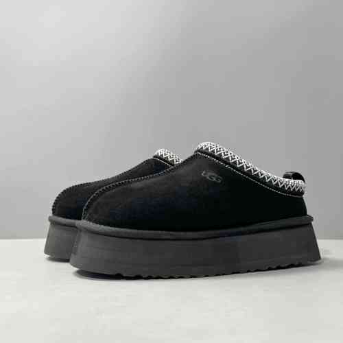 LS特价版本 厚底民族风-黑色1122553-BLK UGG Tazz Chestnut 舒适保暖 耐磨增高 低帮 生活休闲鞋 女款黑色