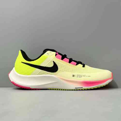 CG版本 亮绿CT2405-301 Nike Zoom Rival Fl 3 舒适休闲防滑 低帮跑步鞋男女同款 绿粉