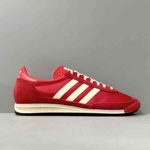 HR版本 红白红色IE3475 阿迪达斯三叶草adidas originals SL 72 百搭潮流 轻松舒适 防滑耐磨 低帮 生活休闲鞋 女款 棕米