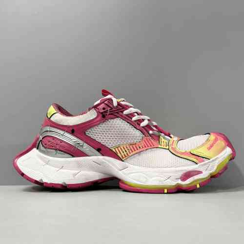 超神版本 14代/红色803682W3ST49571 Balenciaga巴黎世家 Stapler 订书机鞋订书钉 圆头厚底 低帮 老爹鞋 男 红色