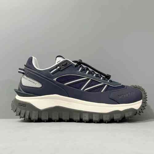 DH版本 深蓝色M424877B Moncler盟可睐 Trailgrip 舒适轻便 低帮 生活休闲鞋 男款 深蓝色