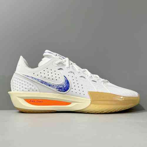 超神版本 G.T3/白蓝橙HJ8206 100 Nike Air Zoom G.T.Cut 3 Blueprint 舒适百搭 防滑耐磨 低帮 篮球鞋 男女同款 白蓝橙