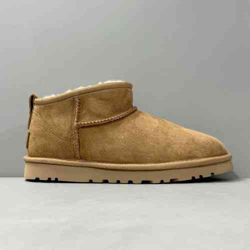 LS版本 经典Mini-栗子棕1116109-CHE UGG CLASSIC ULTRA MINI 羊皮 保暖防滑 百搭休闲 及踝 雪地靴 女款 栗子棕