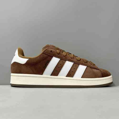 V版顶级 棕白GY6433 三叶草阿迪达斯Adidas originals Campus 00s 防滑耐磨低帮板鞋 男女款