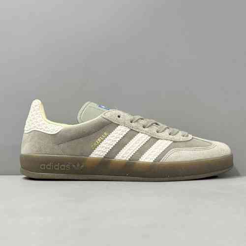 CG版本 GZ灰白 IF1807 花纹 阿迪达斯三叶草德训鞋 盖乐系列 Adidas Originals Gazelle Indoor  男女款 防滑低帮板鞋 T头鞋