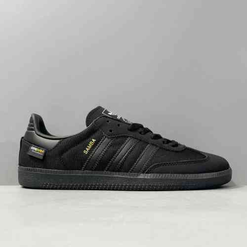 YH版本 网面黑色JI4647 阿迪达斯三叶草adidas originals SAMBA OG 休闲舒适百搭 防渭耐磨轻便透气 低帮 板鞋 男女同款 黑色