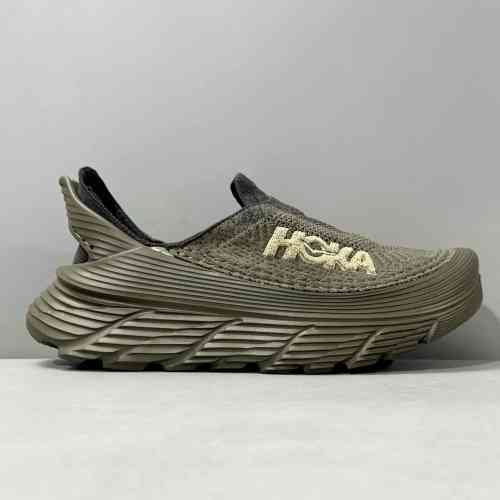 DF版本 一脚蹬-橄榄绿1134532-DOBLC HOKA NOE NOE Restore TC 舒适百搭 减震防滑 低帮 跑步鞋 男女同款