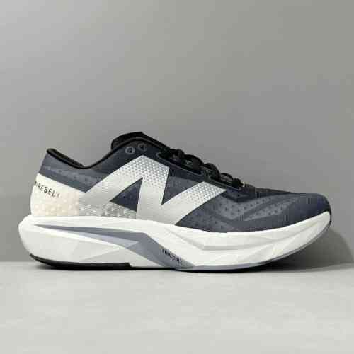 AW版本 蓝白MFCXLK4 New Balance FuelCell Rebel V4 舒适时尚 织物减震耐磨 低帮 马拉松跑步鞋