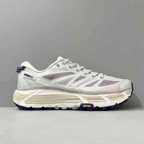 AW版本 玛法特2/灰蓝1126851-0PR HOKA ONE ONE Mafate Speed 2 舒适百搭减震耐磨 低帮 休闲跑步鞋 男款 灰蓝