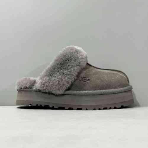 LZ版本 厚底星拖-炭灰1122550-CHRC UGG 加绒舒适 拖鞋/家居拖鞋 炭灰