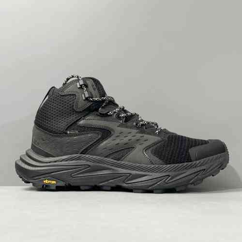 CF版本 卡帕2代中帮-黑色1141633-BBLC HOKA ONE ONE Anacapa 舒适百搭 防滑耐磨防水 中帮 越野跑步鞋 男女同款 黑色