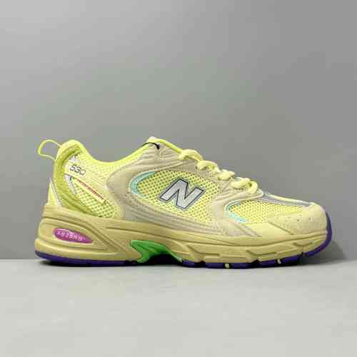 GS版本 紫黄MR530PR New Balance NB 530 运动舒适 夏季必备 合成革减震防滑耐磨透气 低帮 休闲跑步鞋 男女同款