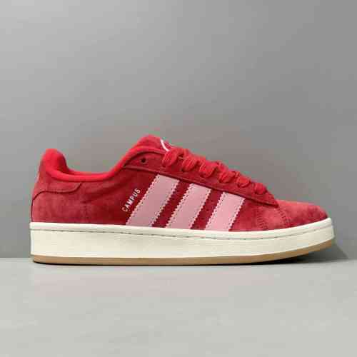 H1版本 红粉色H03477 阿迪达斯三叶草adidas originals CAMPUS 00s 00s 防滑耐磨 低帮 板鞋 男女同款 红粉色