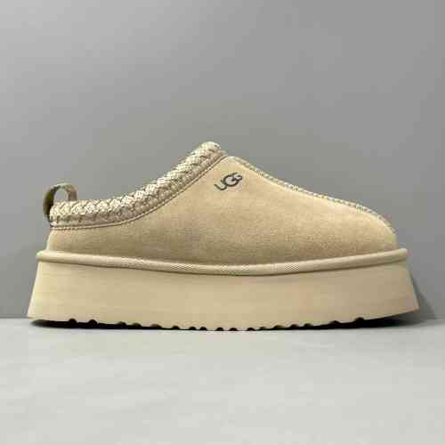 LS版本 厚底民族风-菜籽色1122553-MDSD UGG 休闲舒适包头拖鞋 女款 芥菜籽色