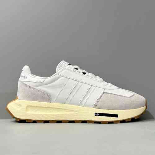 H1版本 E5-白灰H03057 阿迪达斯三叶草adidas originals RETROPY系列 复古 织物防滑耐磨透气 低帮 休闲跑步鞋 男女同款 白灰