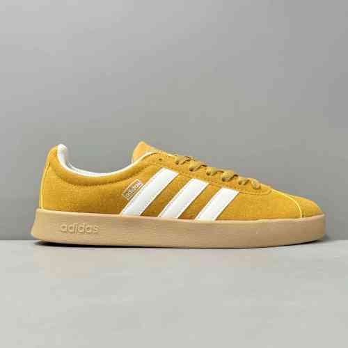 NEO黄色J10495 阿迪达斯三叶草adidas VL COURT 2.0 V Classic 低帮 板鞋 男女同款 黄色