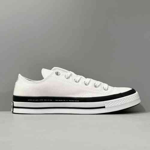 DH版本 白色169070C Moncler x Fragment Design x Converse 1970s Chuck Taylor All Star O x 藤原浩三方联名 低帮 帆布鞋 男