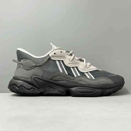 XG版本 水管1代-深灰色ID9818 阿迪达斯三叶草adidas originals Ozweego PU织物 舒适运动 防滑 低帮 生活休闲鞋 男女同款 深灰色