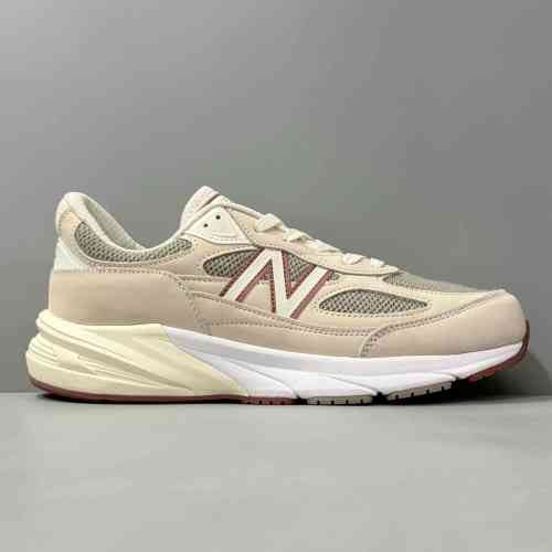 总裁版本 联名灰U990LO6 Loro Piana x New Balance NB 990 V6 舒适百搭防滑耐磨 低帮跑步鞋 男女同款 灰色