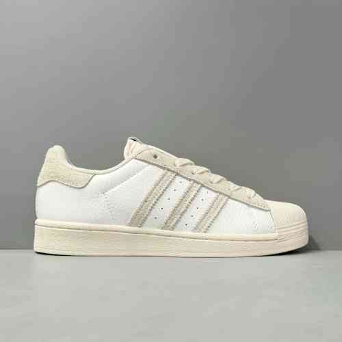 PP版本 米白GY3429 阿迪达斯三叶草adidas originals Superstar 82 经典贝壳头 防滑耐磨轻便 低帮 板鞋 男女同款 米