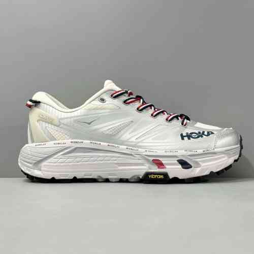 DF版本 玛法特2 联名雾霾灰1129992-NCHNS Moncler x HOKA ONE ONE Mafate Speed 2 飞速玛法特2 防滑耐磨 低帮 跑步鞋 男女同款