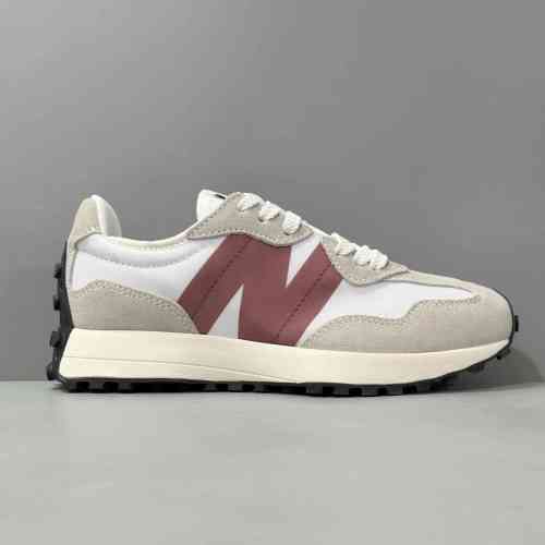 XY版本 灰红WS327CD New Balance NB 327 舒适减震防滑耐磨 低帮 休闲跑步鞋 女款 灰红