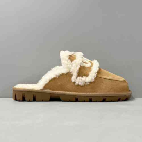 BK版本 科凯特2.0-栗子棕OB938/CHE UGG W Classic Coquette Clog Slipper  II 科凯特2.0系列 时尚居家 穆勒风 包头舒适保暖露跟半拖鞋