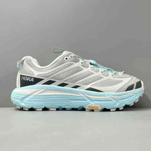 DF版本 玛法特2.5/灰蓝1141572-SLD HOKA ONE ONE Mafate Three 2 运动舒适 低帮跑步鞋 男女同款 灰蓝色