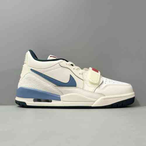 PP版本 复古蓝HM3709-141 Jordan Legacy 312 Low 耐磨透气 低帮 复古篮球鞋 男女同款 白蓝红