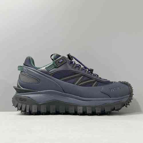 DH版本 蓝黑M2058P79 Moncler盟可睐 Trailgrip 舒适耐磨 低帮 运动休闲鞋 男款 蓝黑色