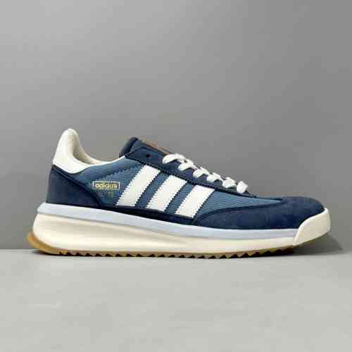 XG版本 2代-蓝青白JI2522 阿迪达斯三叶草adidas originals SL 72 RTN经典复古 防滑耐磨低帮 生活休闲鞋 男女同款 蓝青白色