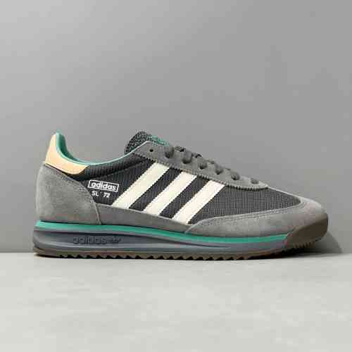 AW版本 网面灰色J2484 阿迪达斯三叶草adidas originals SL 72 RS 舒适 耐磨防滑 低帮生活休闲鞋 男女同款 灰色