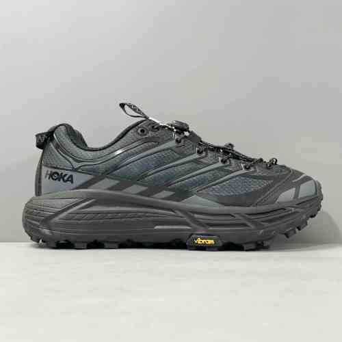 DF版本 玛法特2.5代 黑色1141572-BBLC 黑武士 HOKA ONE ONE Mafate Three 2 舒适耐磨透气防滑 低帮 越野跑步鞋 男女同款