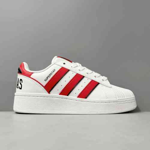 PP版本 厚底ADIDAS白红IF6144 阿迪达斯三叶草adidas originals Superstar XLG 百搭 减震耐磨低帮 板鞋 男女同款 白红