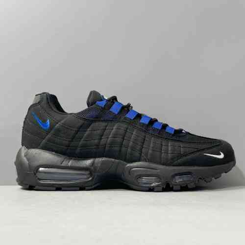 AW版本 黑蓝FN3876-001 Nike Air Max 95 减震耐磨 低帮 运动休闲鞋 GS黑蓝