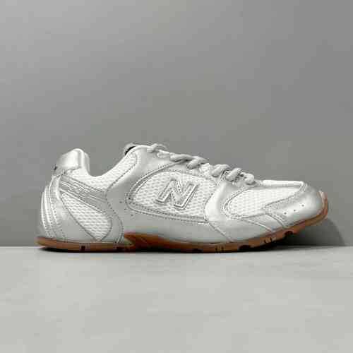 YH版本 网面-银白色 New Balance xMIU MIU缪缪 NB 530 防滑 低帮跑步鞋
