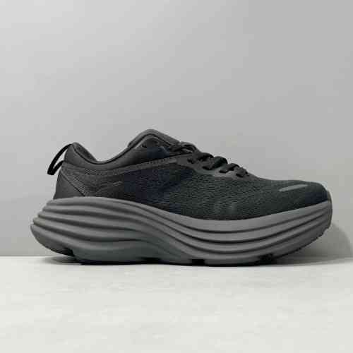 XR版本 黑色1127953-BBLC HOKA ONE ONE Bondi8 长距离 公路 轻盈户外运动 织物合成革减震防滑耐磨透气 低帮 长跑跑步鞋