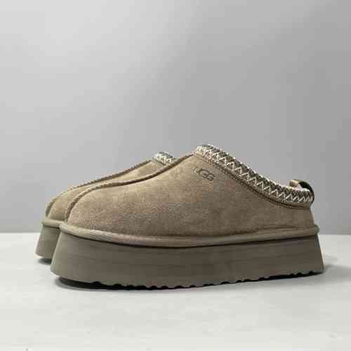 LS特价版本 厚底民族风-胡桃木1122553-HCK UGG Tazz 牛剖层革 百搭 防滑 低帮 生活休闲鞋女款 胡桃木色