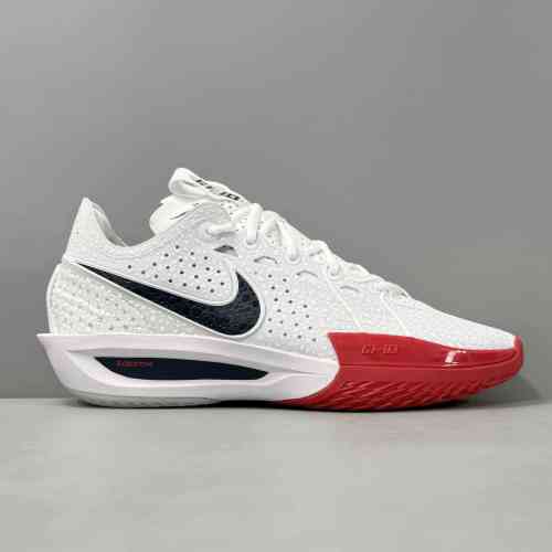 超神版本 G.T3/白黑红DV2913-103 Nike Air Zoom G.T. Cut 3 舒适轻盈 低帮 篮球鞋男女同款 白红色