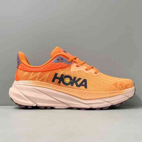 DH版本 挑战者7-橘黄色1134498-MOVO HOKA ONE ONE Challenger ATR 7 圆头舒适减震防滑耐磨 低帮 越野跑步鞋 女款 橘黄色
