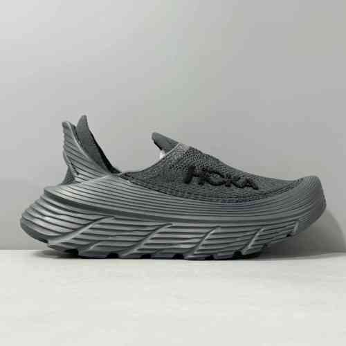 LH版本 一脚蹬-黑满天星1134532-BLK HOKA ONE ONE Restore TC 舒适百搭 减震防滑 低帮 跑步鞋 男女同款