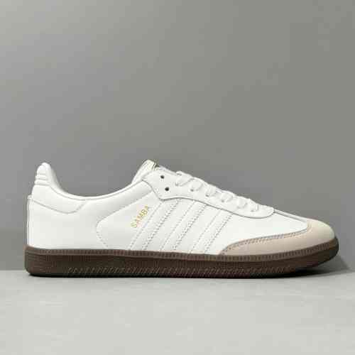 HP版本 白灰BB2541 阿迪达斯三叶草adidas originals SAMBA OG 合成革 舒适百搭 防滑 低帮 板鞋 女款 白灰
