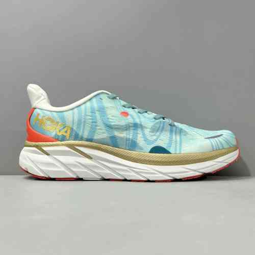 LH版本 克里夫顿8-水墨画1130278-CSFS HOKA ONE ONE Clifton 8 乘云公路 织物减震防滑耐磨透气包裹性轻便回弹 低帮跑步鞋 男女同款
