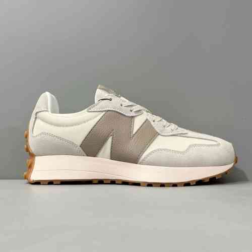 GS版本 灰白色U327LZ New Balance NB 327 舒适 复古防滑耐 低帮休闲跑步鞋 男女同款 灰白色