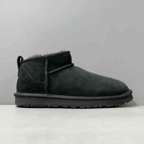 LZ版本 经典Mini-黑色1116109-BLK UGG CLASSIC ULTRA MINI绒面 保暖 舒适休闲及踝 雪地靴 女款 黑色