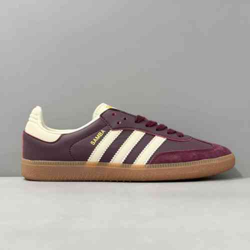 HZ版本 粟色ID0477 阿迪达斯三叶草adidas originals SAMBA OG 防滑减震耐磨 低帮板鞋 男女同款 栗色